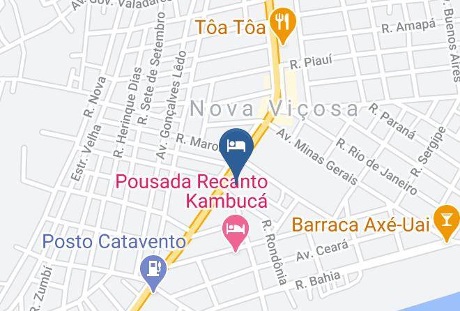 Nova Vicosa - Pousada Maresias Nova Vicosa Maps