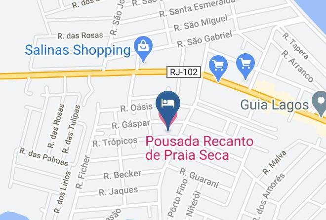 Araruama - Pousada Recanto De Praia Seca Maps