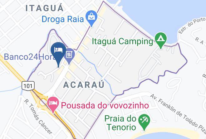 Ubatuba - Pousada Recanto Margerie Maps