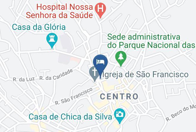 Diamantina - Pousada Reliquias Do Tempo Maps