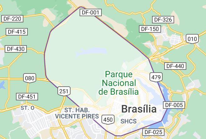 Brasilia - Pousada Remanso Do Araguaia Em Bandeirantes Goias Maps