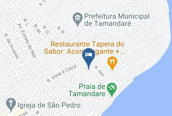 Pousada Rifugio Del Marinaio Mapa
 - Pernambuco - Tamandare