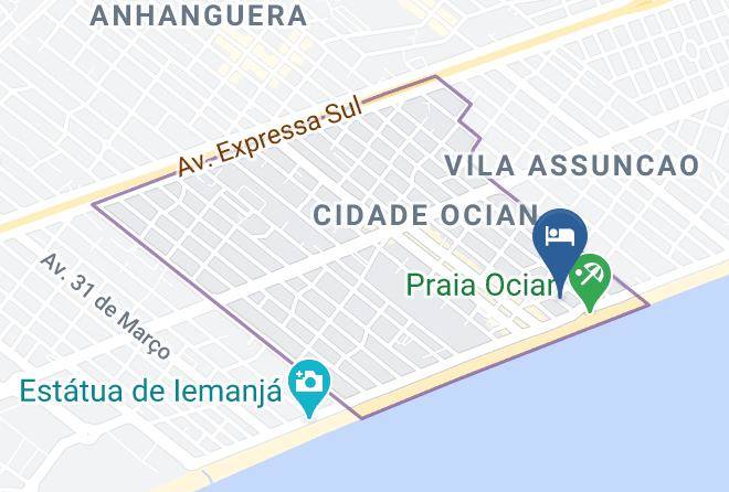 Praia Grande - Pousada Sal Brasil Maps