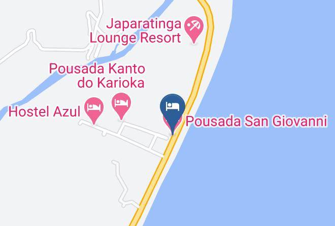 Japaratinga - Pousada San Giovanni Maps