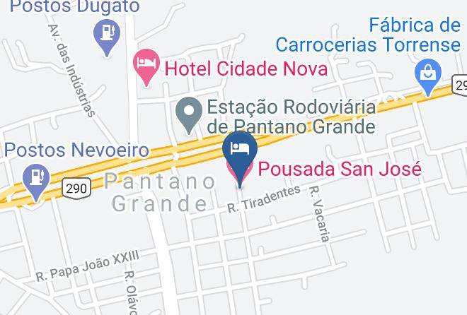 Pantano Grande - Pousada San Jose Maps