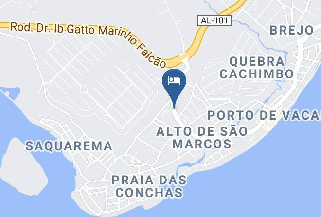 Barra De Sao Miguel - Pousada San Mar Maps