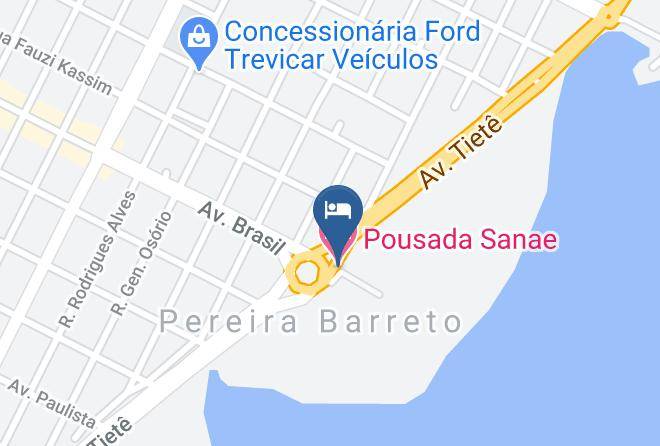Pereira Barreto - Pousada Sanae Maps