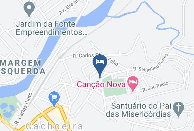 Cachoeira Paulista - Pousada Santa Paula Maps