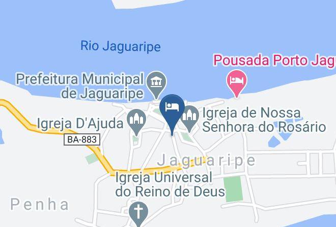 Jaguaripe - Pousada Santa Rita Maps