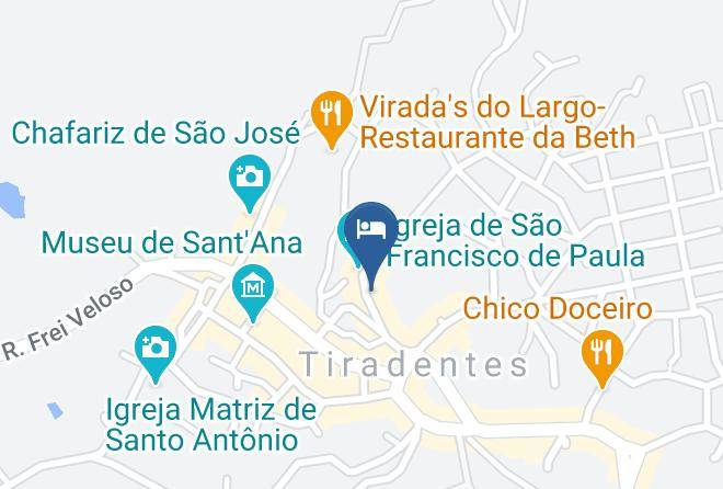 Tiradentes - Pousada Senac Tiradentes Maps