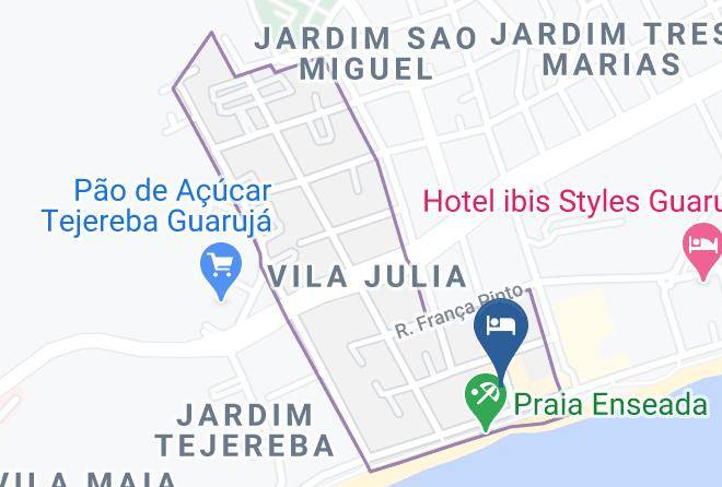 Guaruja - Pousada Serra Mar Maps