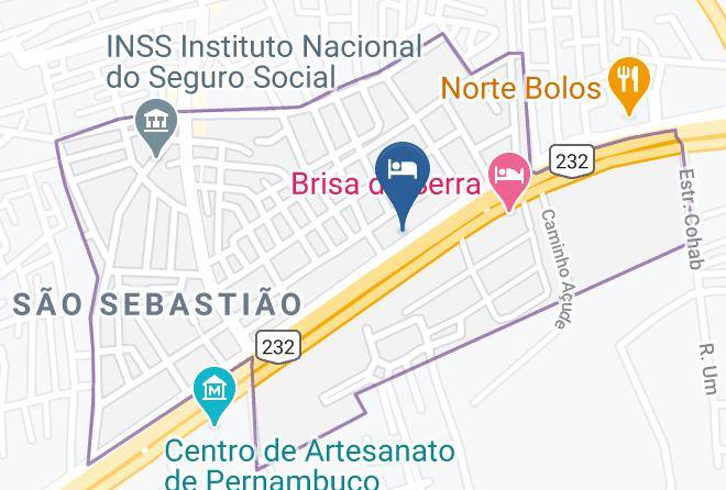 Bezerros - Pousada Serra Negra Maps