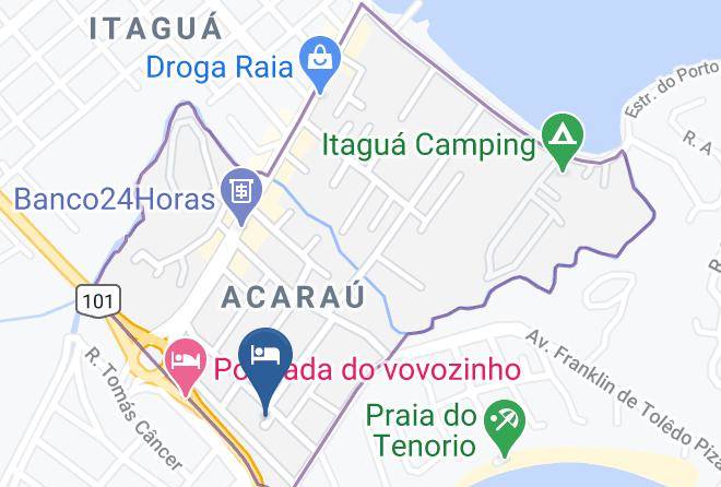 Ubatuba - Pousada Serrate Maps