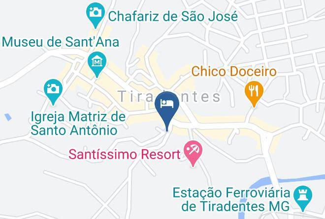 Tiradentes - Pousada Recanto De Minas Maps
