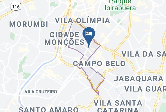 Sao Paulo Campo Belo - Pousada Soft Brooklin Maps