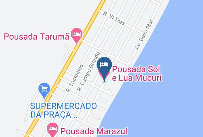 Mucuri - Pousada Sol E Lua Mucuri Maps