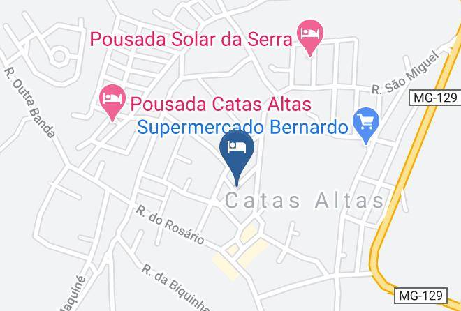 Catas Altas - Pousada Solar Dos Guaras Maps