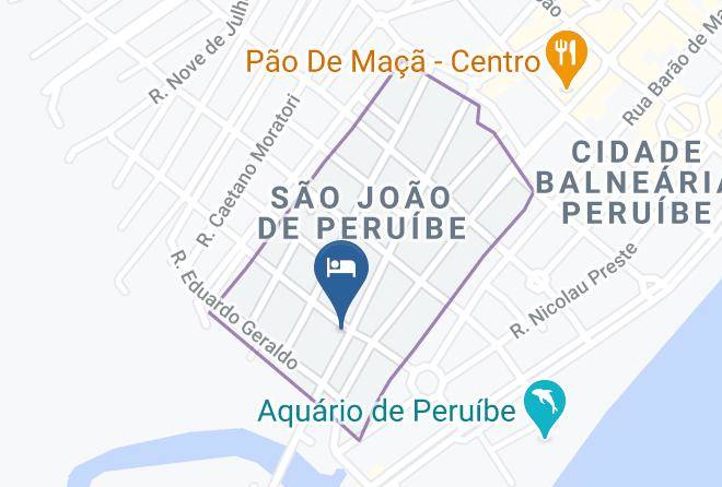 Peruibe - Pousada Sollar Dos Geranios Maps