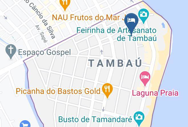 Joao Pessoa - Pousada Tambau Familly Praia De Tambau Pb Maps