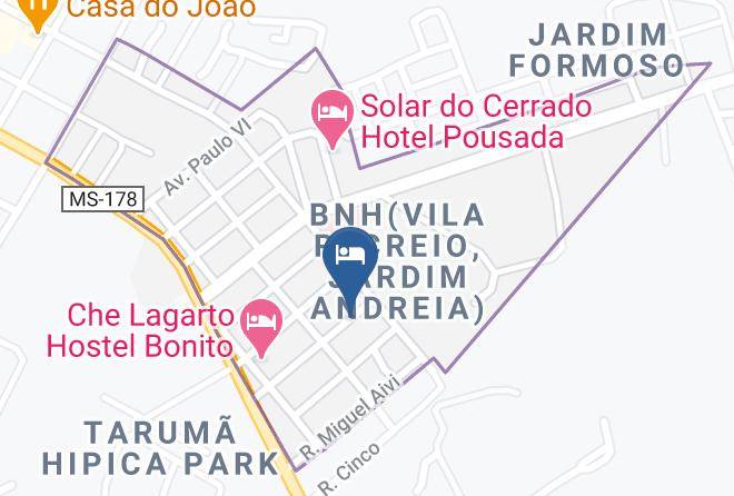 Bonito - Pousada Tapajos Maps