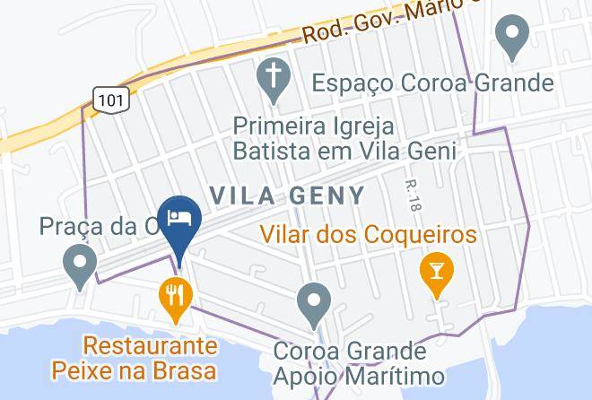 Coroa Grande - Pousada Tempero Maps