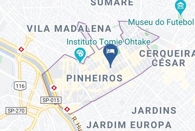 Sao Paulo Pinheiros - Pousada Teodoro Maps