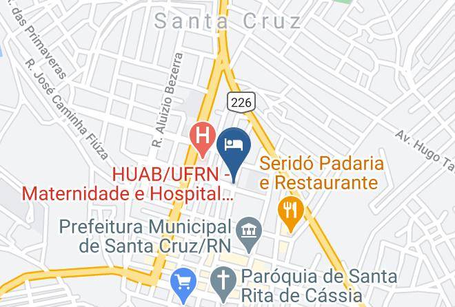Santa Cruz - Pousada Terra Santa Maps