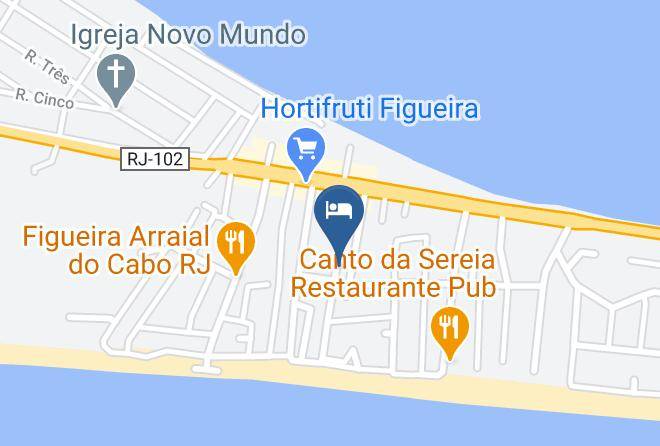 Arraial Do Cabo - Pousada Tom Azul Maps