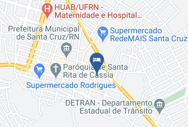 Santa Cruz - Pousada Trairi Maps