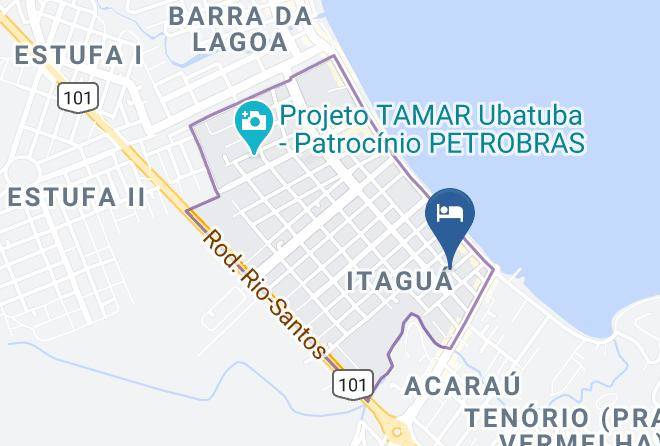Ubatuba - Pousada Trilha Do Sol Itagua Ubatuba Maps