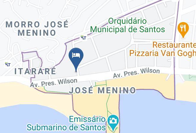 Santos - Pousada Tropical Maps