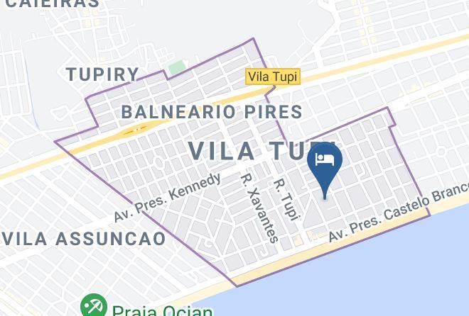 Praia Grande - Pousada Tupi Maps