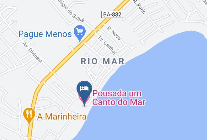 Vera Cruz - Pousada Um Canto Do Mar Maps