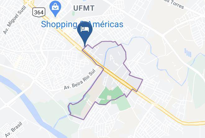 Cuiaba - Pousada Vale Das Aguas Maps