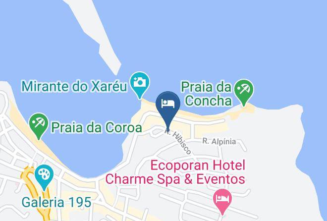 Itacare - Pousada Verdes Mares Maps