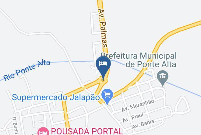 Ponte Alta Do Tocantins - Pousada Veredas Das Aguas Maps