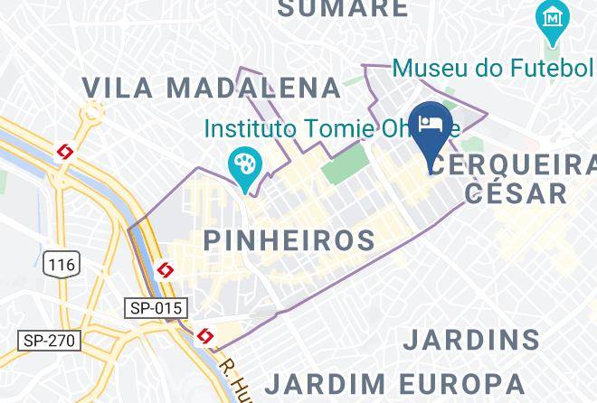 Sao Paulo Jardim Paulista - Pousada Viana Maps