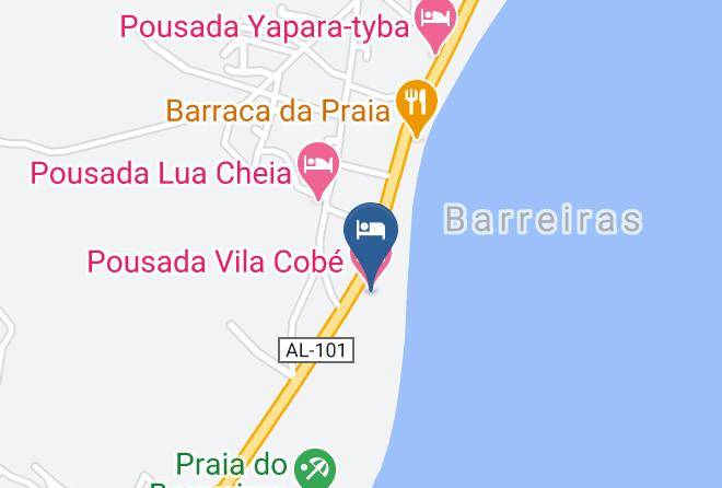 Japaratinga - Pousada Vila Cobe Maps