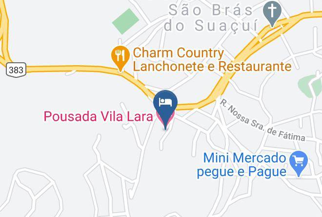 Sao Bras Do Suacui - Pousada Vila Lara Maps