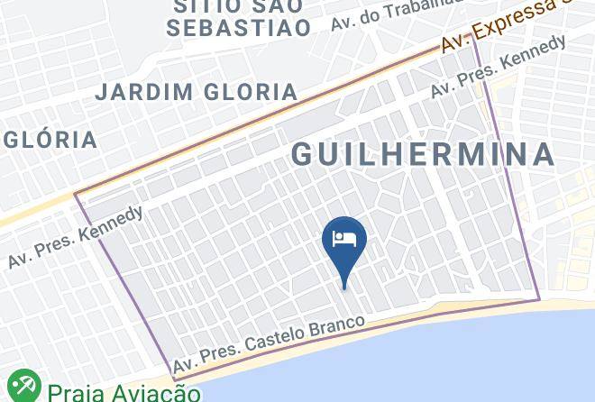 Praia Grande - Pousada Vitoria Maps