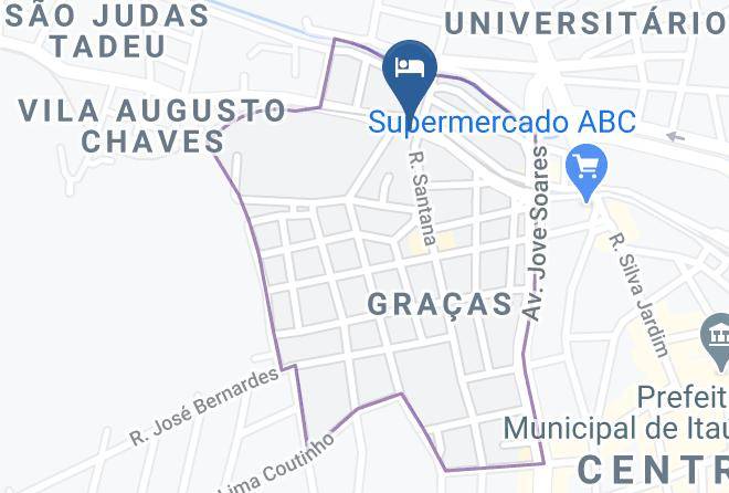 Itauna - Pousada Vovo Eva Maps