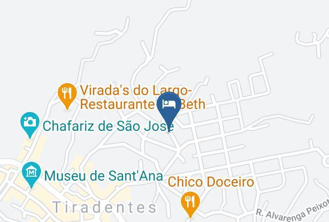 Tiradentes - Pouso Copo De Leite Maps