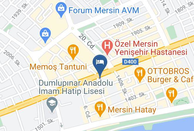 Yenisehir - Pozcu Hotel Maps