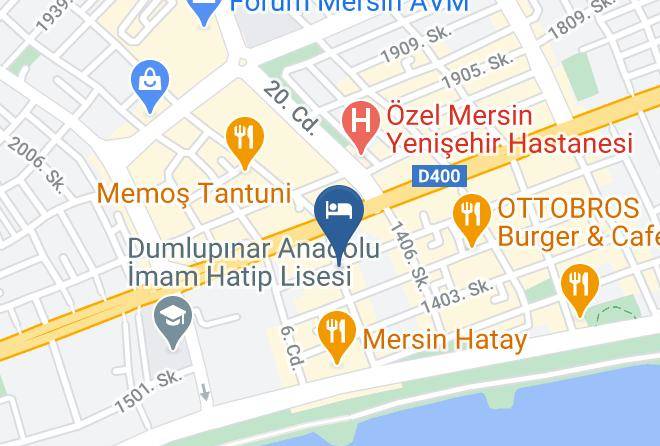 Yenisehir - Pozcu Otel Maps