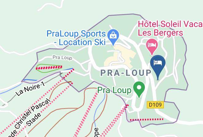 Pra Loup Vacances Map