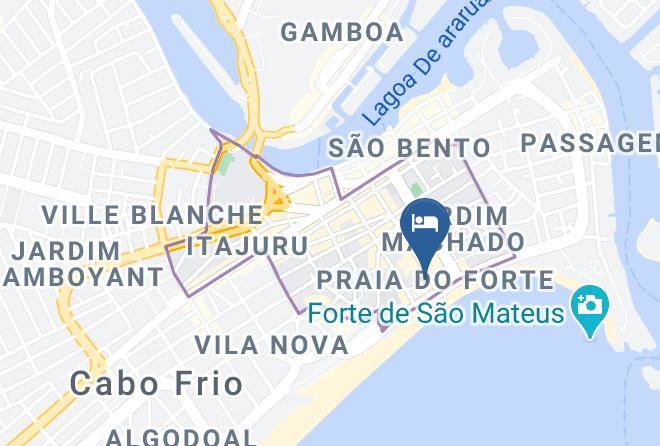 Praia Do Forte Flat Map