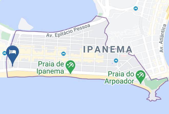 Rio De Janeiro Ipanema - Praia Ipanema Hotel Maps