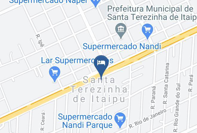 Santa Terezinha De Itaipu - Praia Sol Hotel Em Foz Do Iguacu Maps