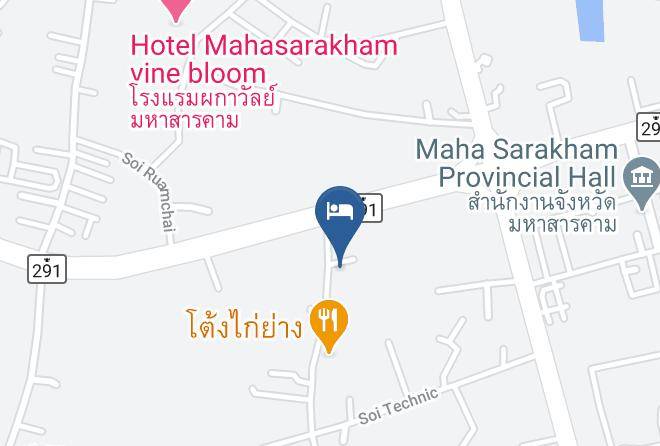 Mueang Maha Sarakham District - Praiyanan Place Hotel Maps