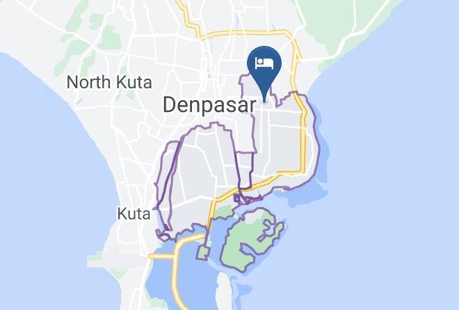 Denpasar - Praja Hotel Bali Maps